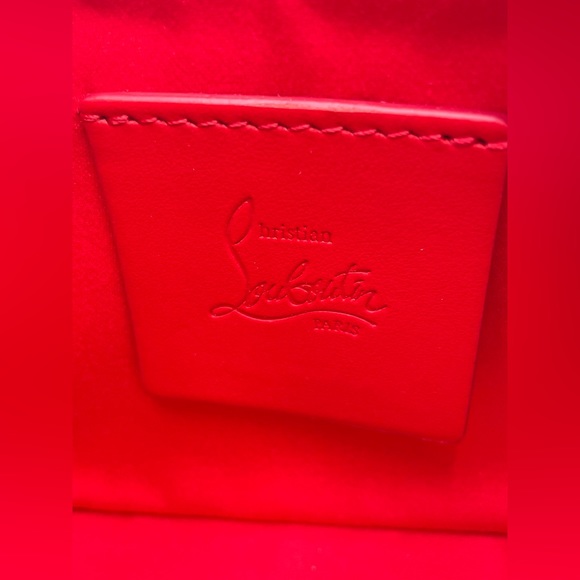 ❌SOLD❌$1490 NEW NWT Christian Louboutin Calfskin Loubi la Mini Pink Shoulder Bag - Picture 13 of 16
